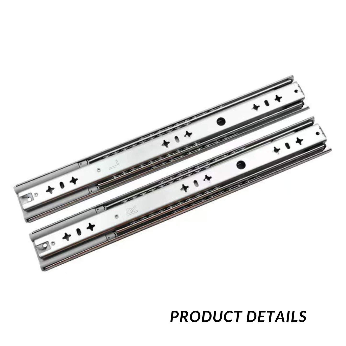 5301T 3-Fold Full Extension Heavy-duty Drawer Slide Without Lock 1-Pair