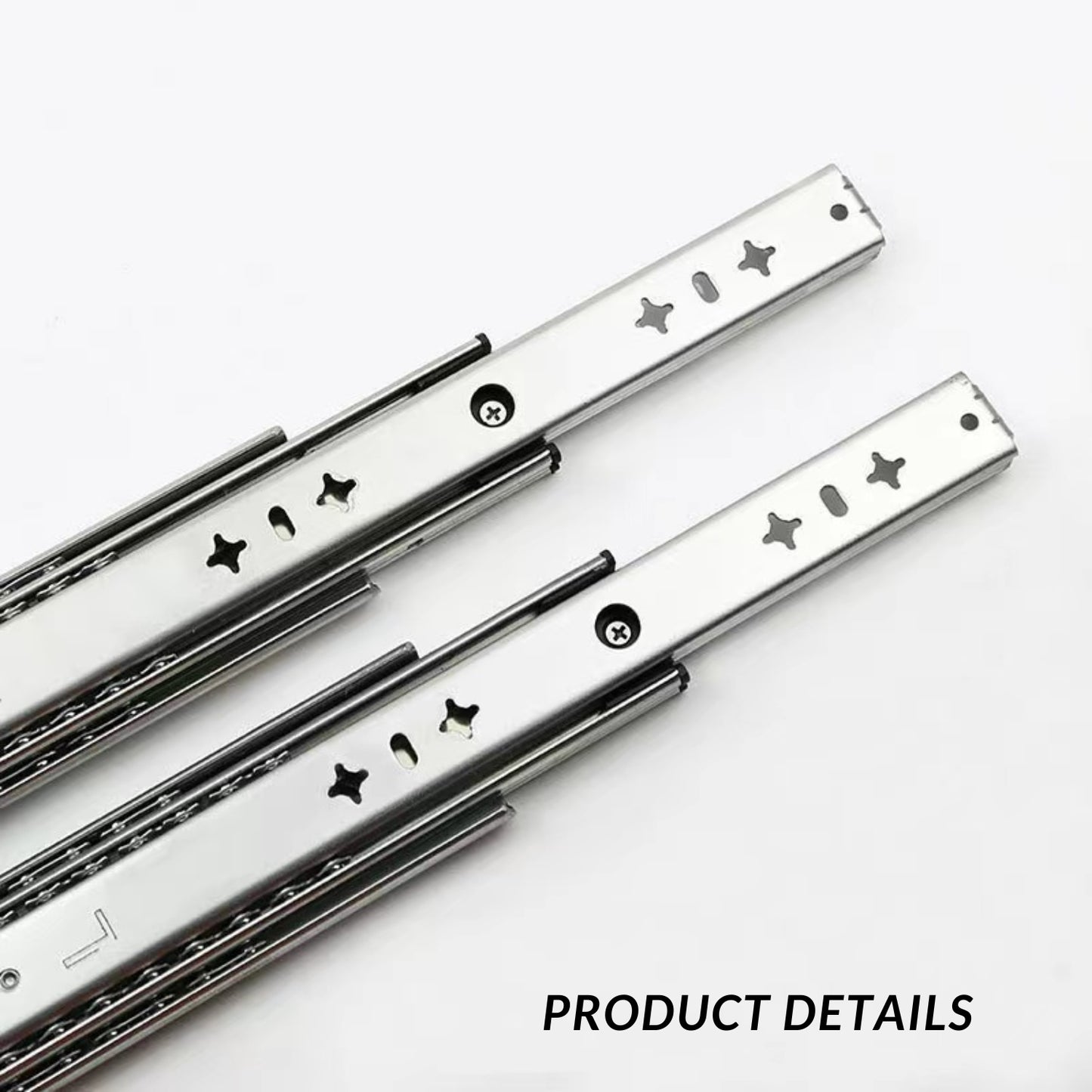 5301T 3-Fold Full Extension Heavy-duty Drawer Slide Without Lock 1-Pair