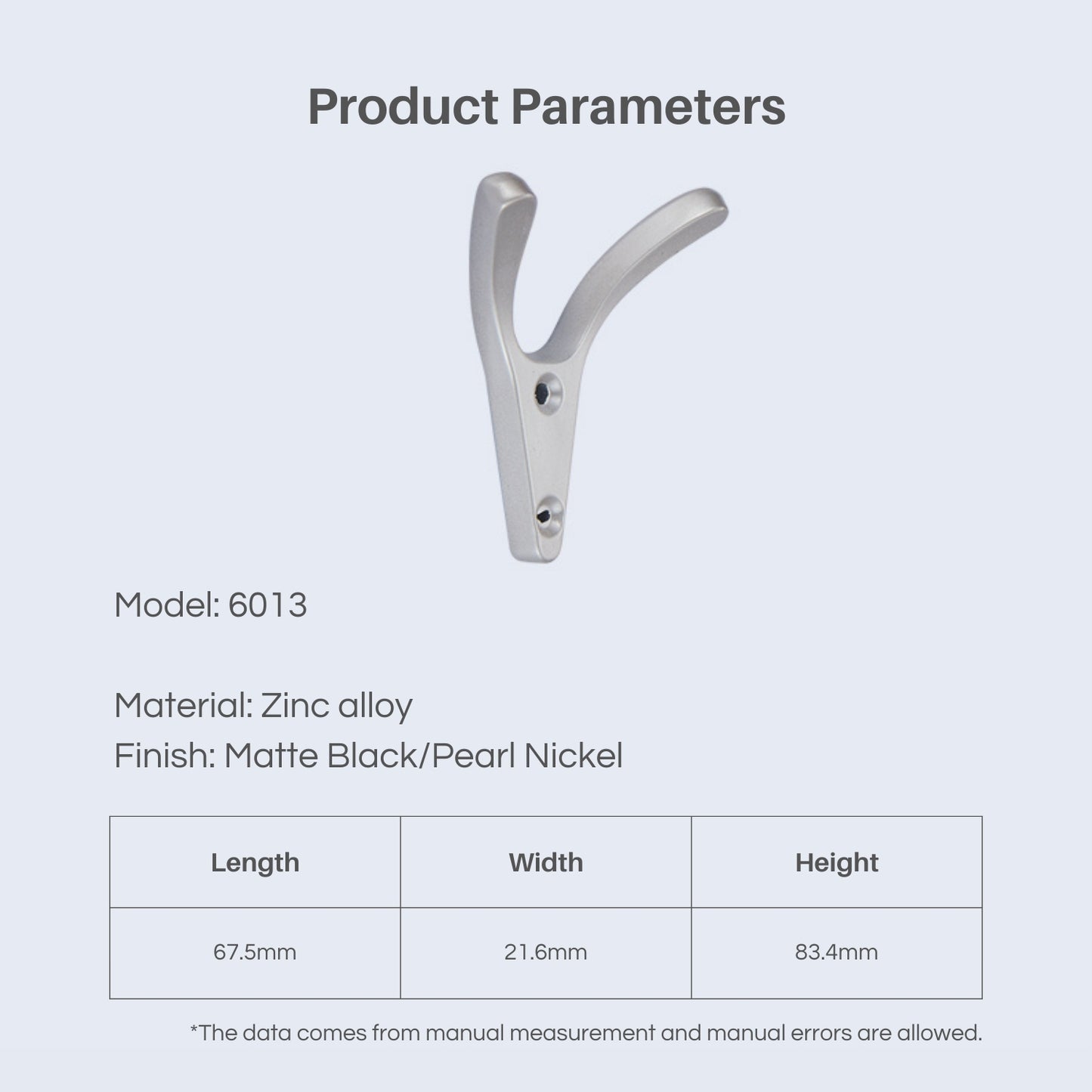 Minimalism Alloys Y Shape Wall Hanging Hooks