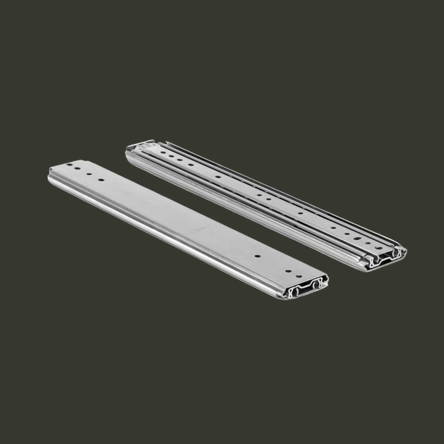 7601T-DIAPOSITIVAS PARA CAJONES DE EXTENSIÓN COMPLETA DE 3 PIECES PARA TRABAJO PESADO, 1 par