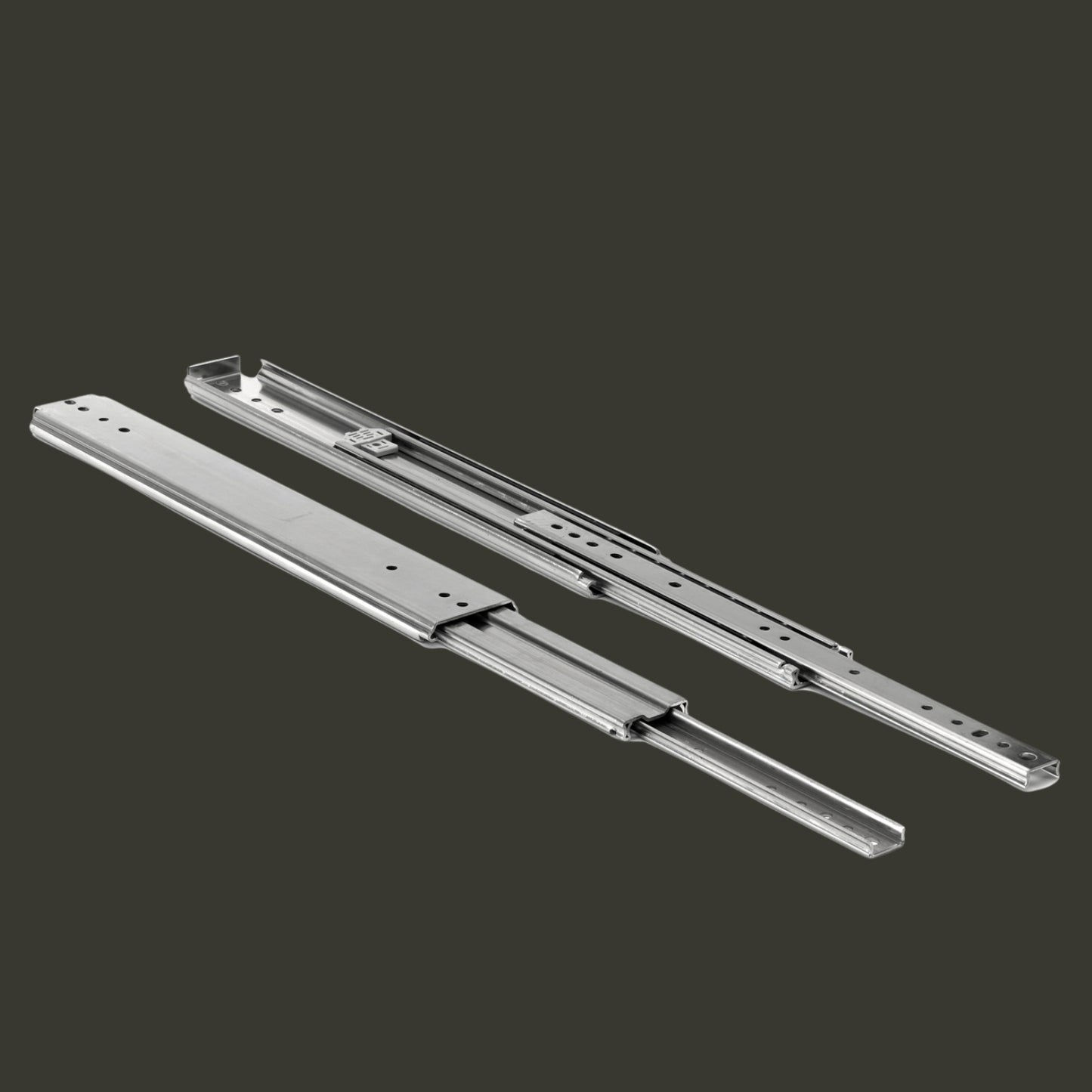 7601T-DIAPOSITIVAS PARA CAJONES DE EXTENSIÓN COMPLETA DE 3 PIECES PARA TRABAJO PESADO, 1 par