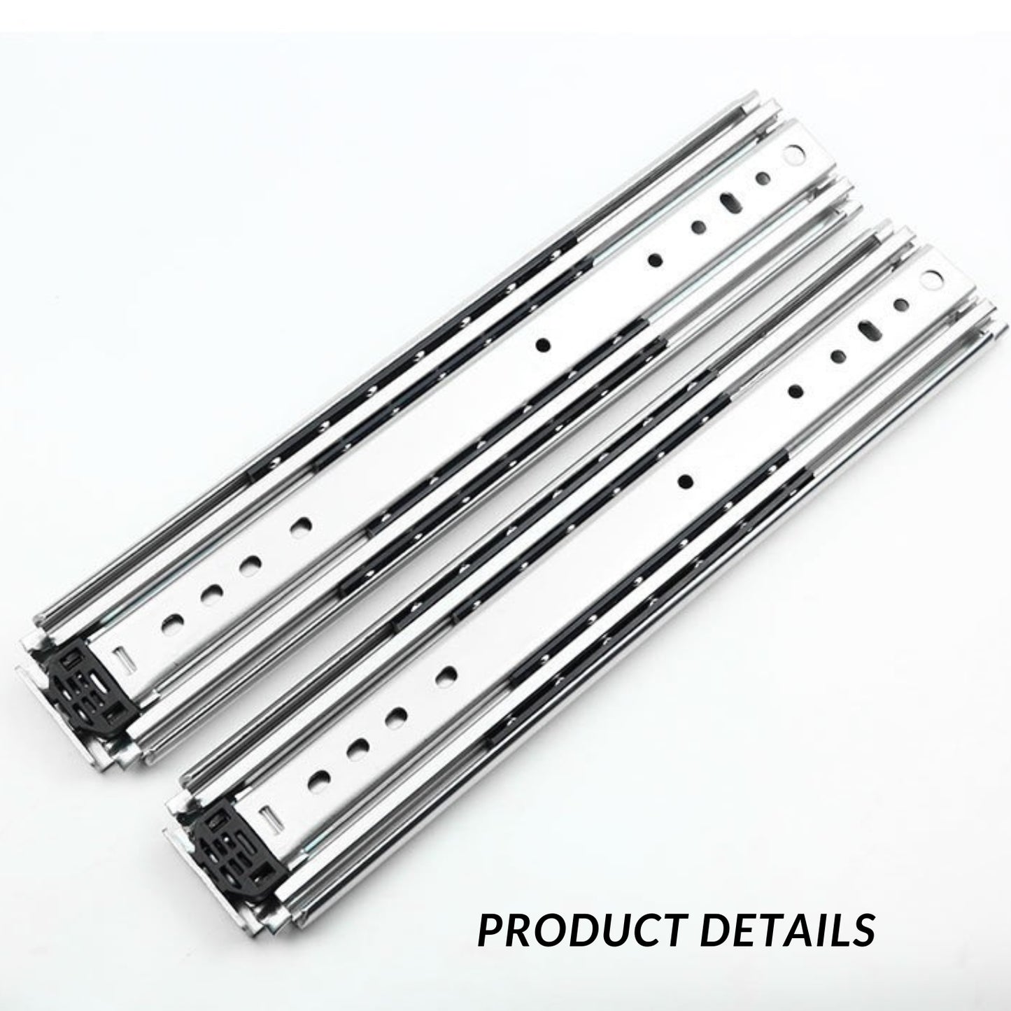 7601T-DIAPOSITIVAS PARA CAJONES DE EXTENSIÓN COMPLETA DE 3 PIECES PARA TRABAJO PESADO, 1 par