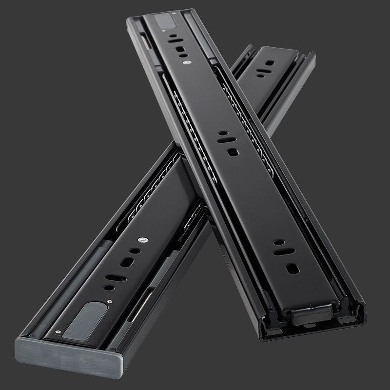 Drawer sliding stainless steel 3-section rail (bounce back)