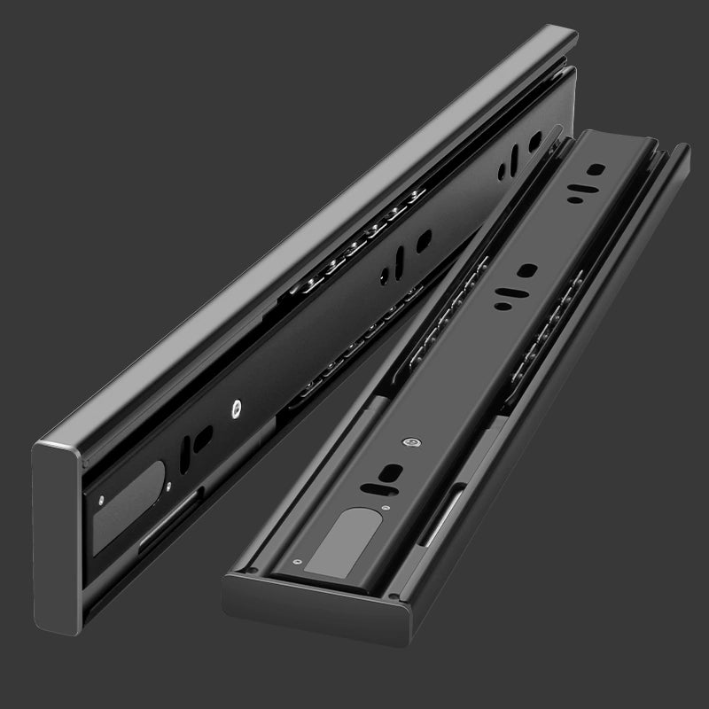 Drawer sliding stainless steel 3-section rail (bounce back)