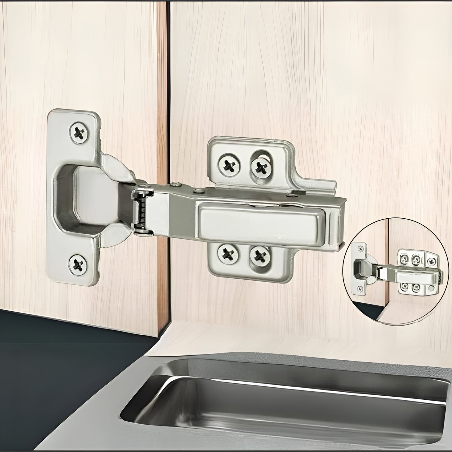 F06 Soft-closing Cam Adjustment Clip-on Hinge Built-in damping 1 Pair