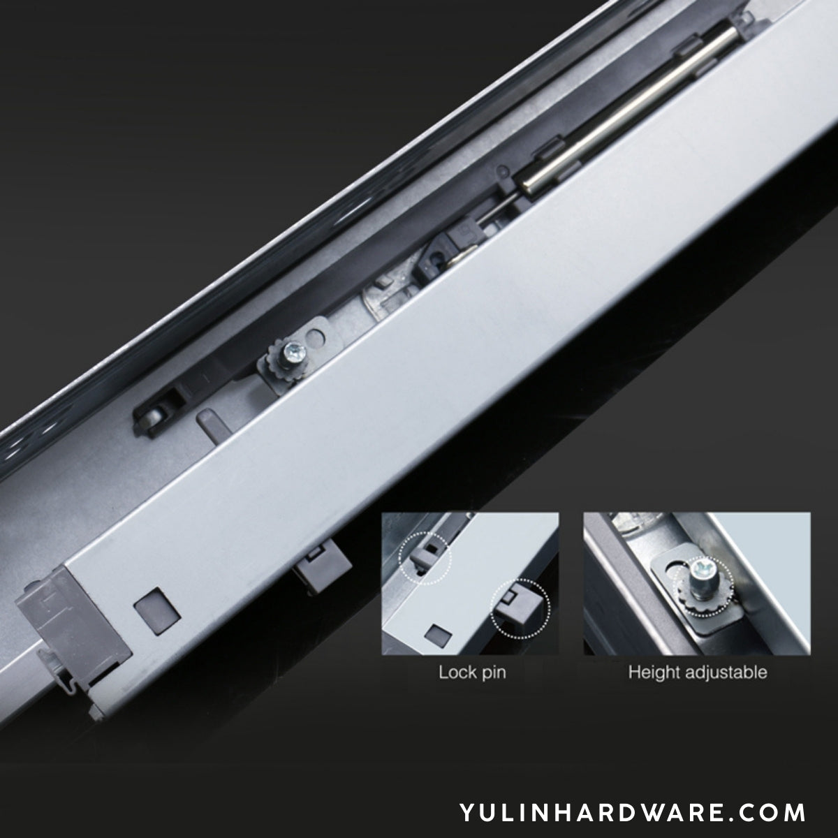 K3F1E Soft-closing Concealed Full Extension Slide Undermount Drawer Slides 1PAIR