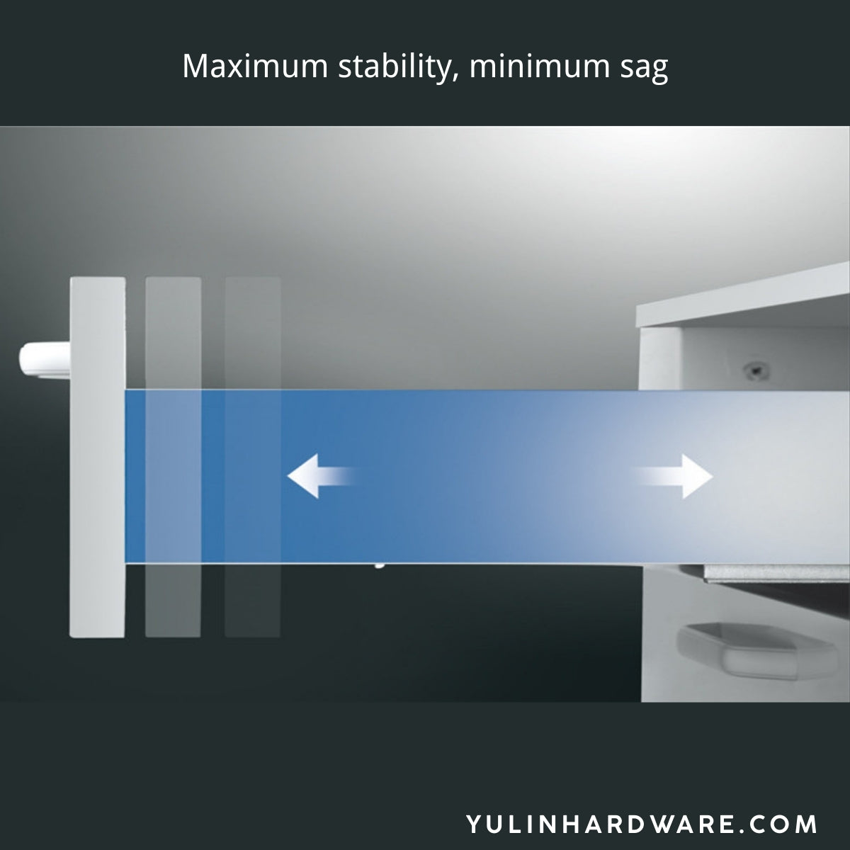 K3F1E Soft-closing Concealed Full Extension Slide Undermount Drawer Slides 1PAIR
