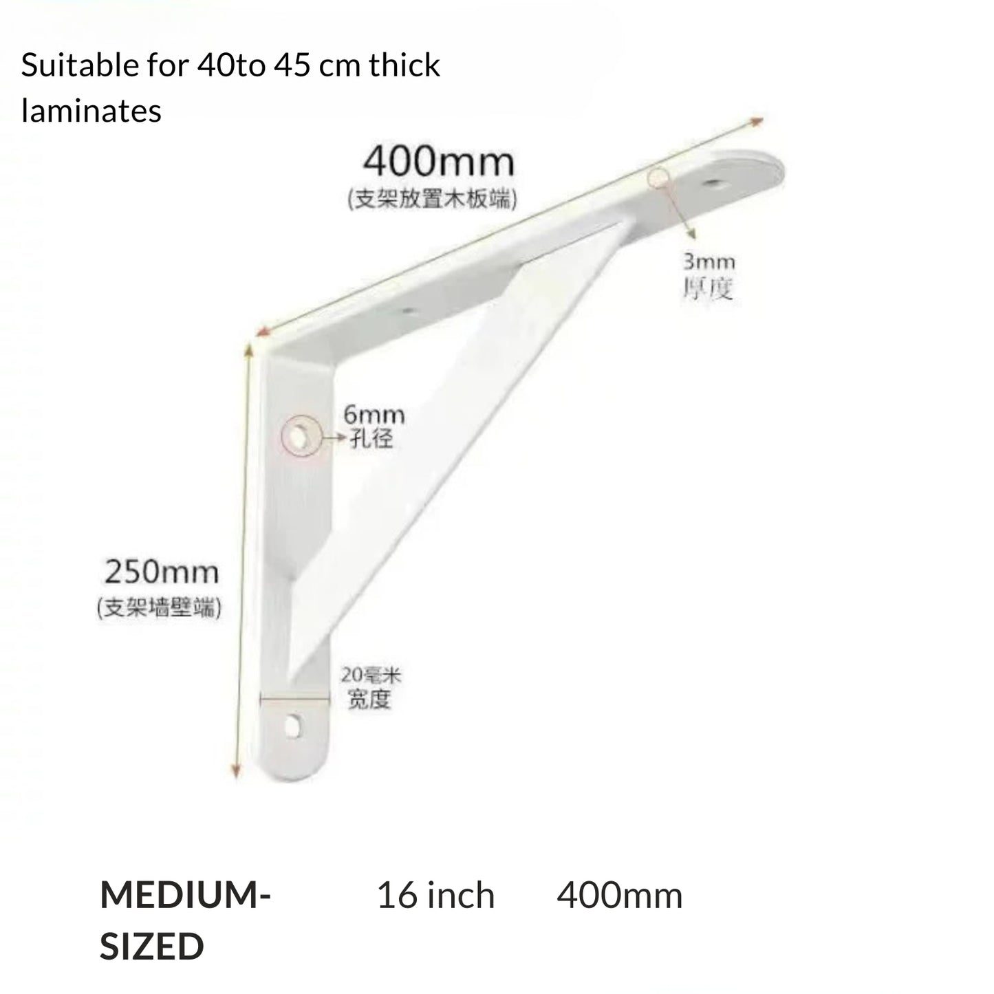 Triangle Shelf Bracket L Bracket