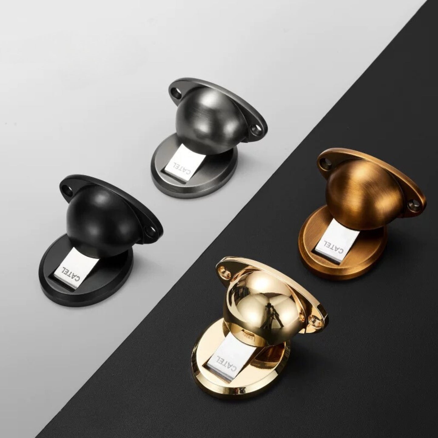 Zinc Alloy Interior Magnetic Door Stoppers Bedroom Bathroom