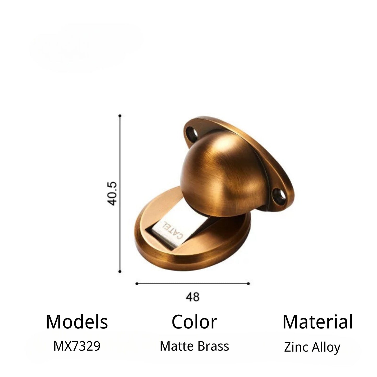 Zinc Alloy Interior Magnetic Door Stoppers Bedroom Bathroom