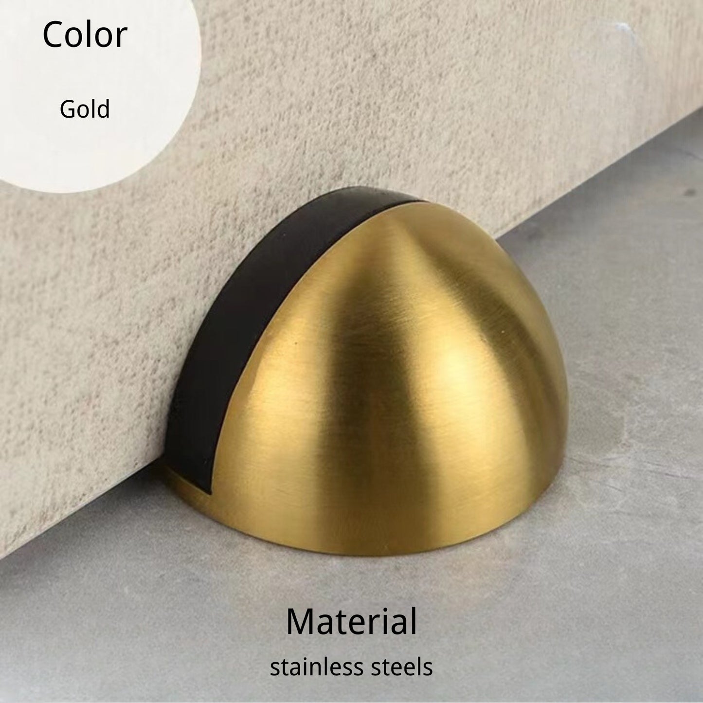 Zinc Alloy Interior Door Stoppers Bedroom Bathroom
