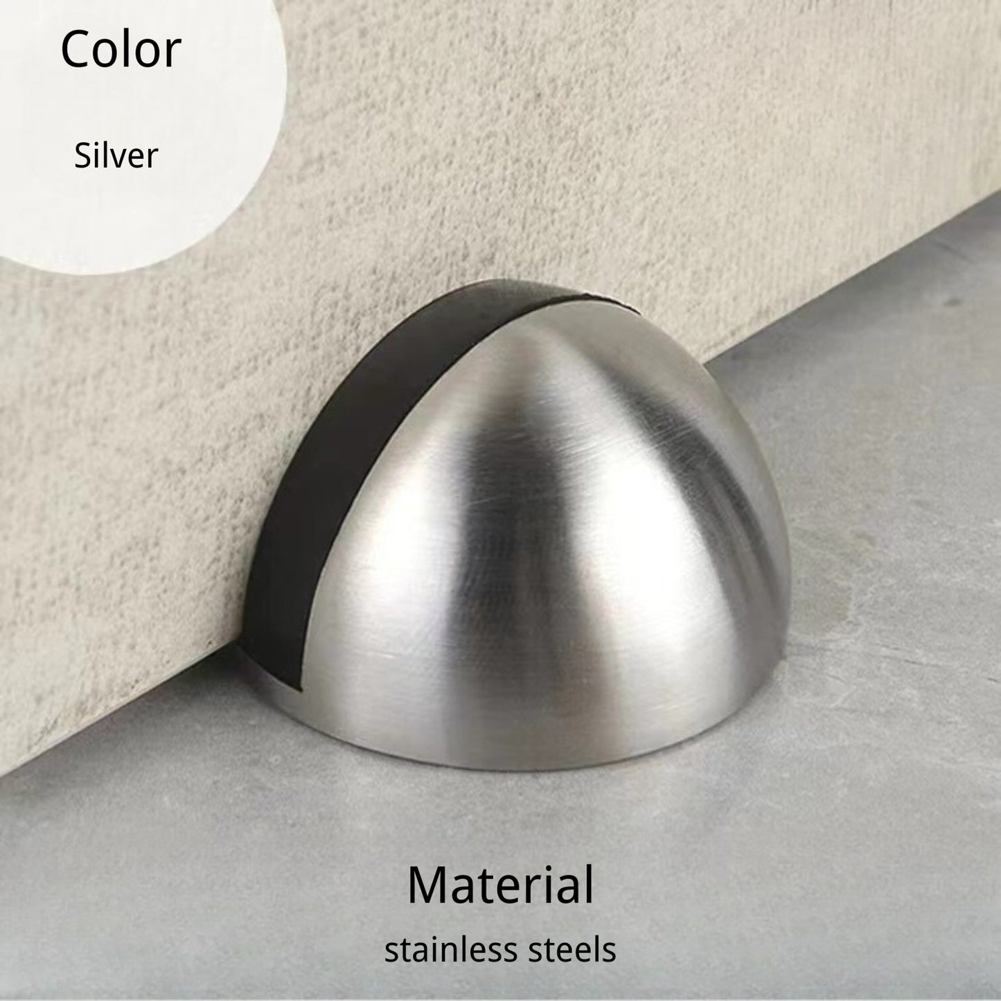 Zinc Alloy Interior Door Stoppers Bedroom Bathroom