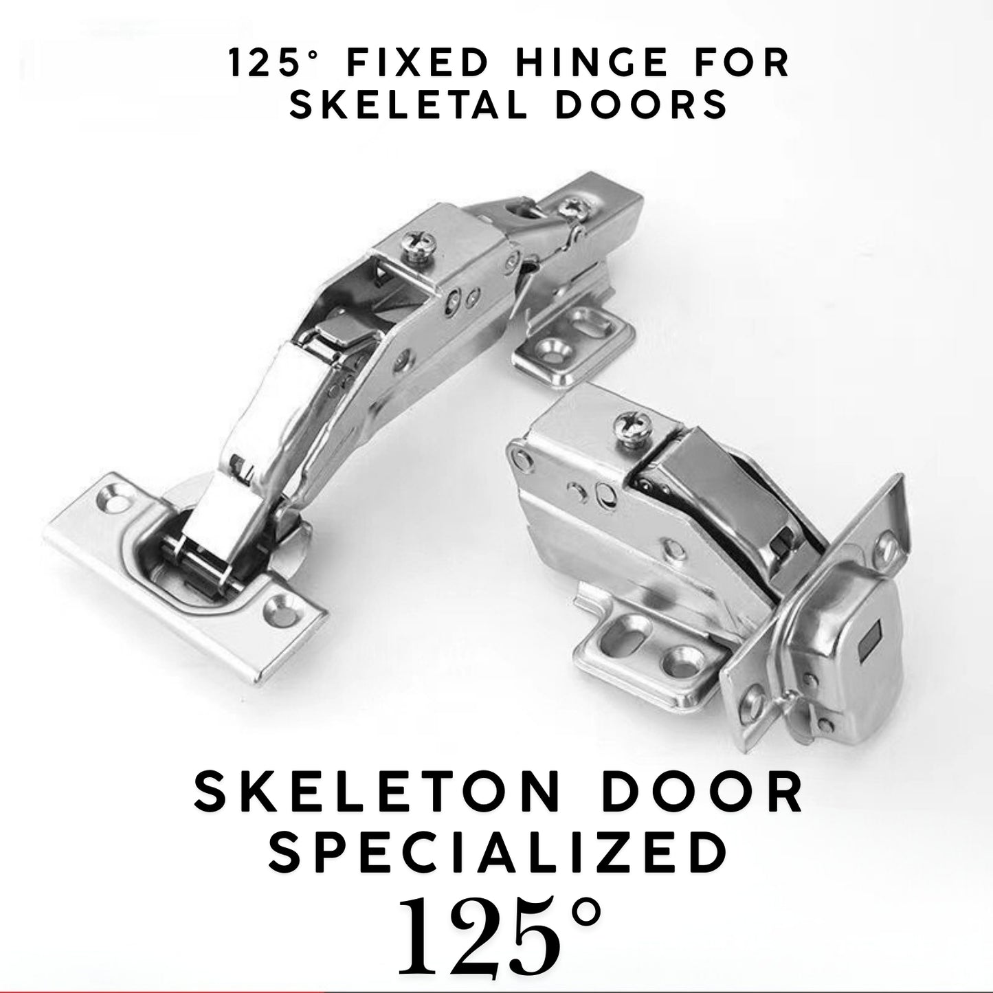 125° Skeleton Door Fixed Hinge 1 PCS