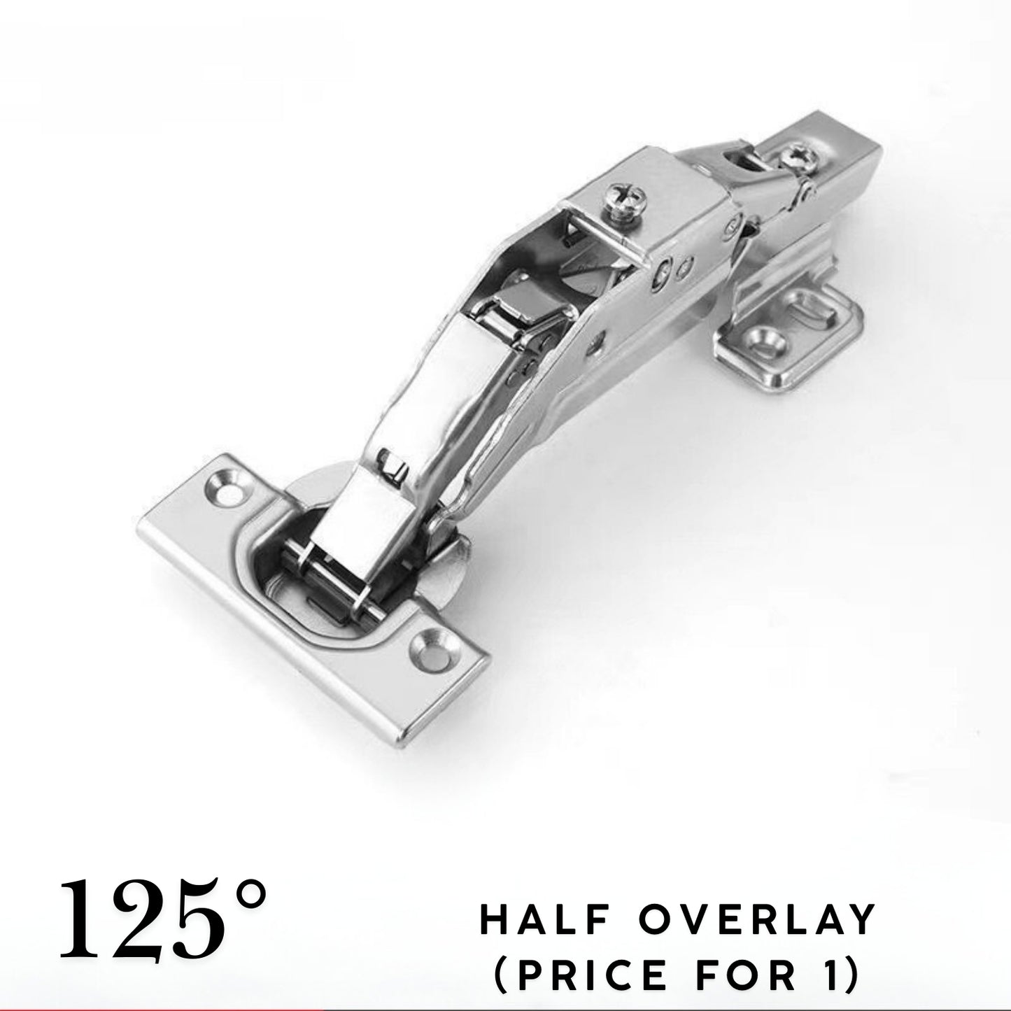 125° Skeleton Door Fixed Hinge 1 PCS