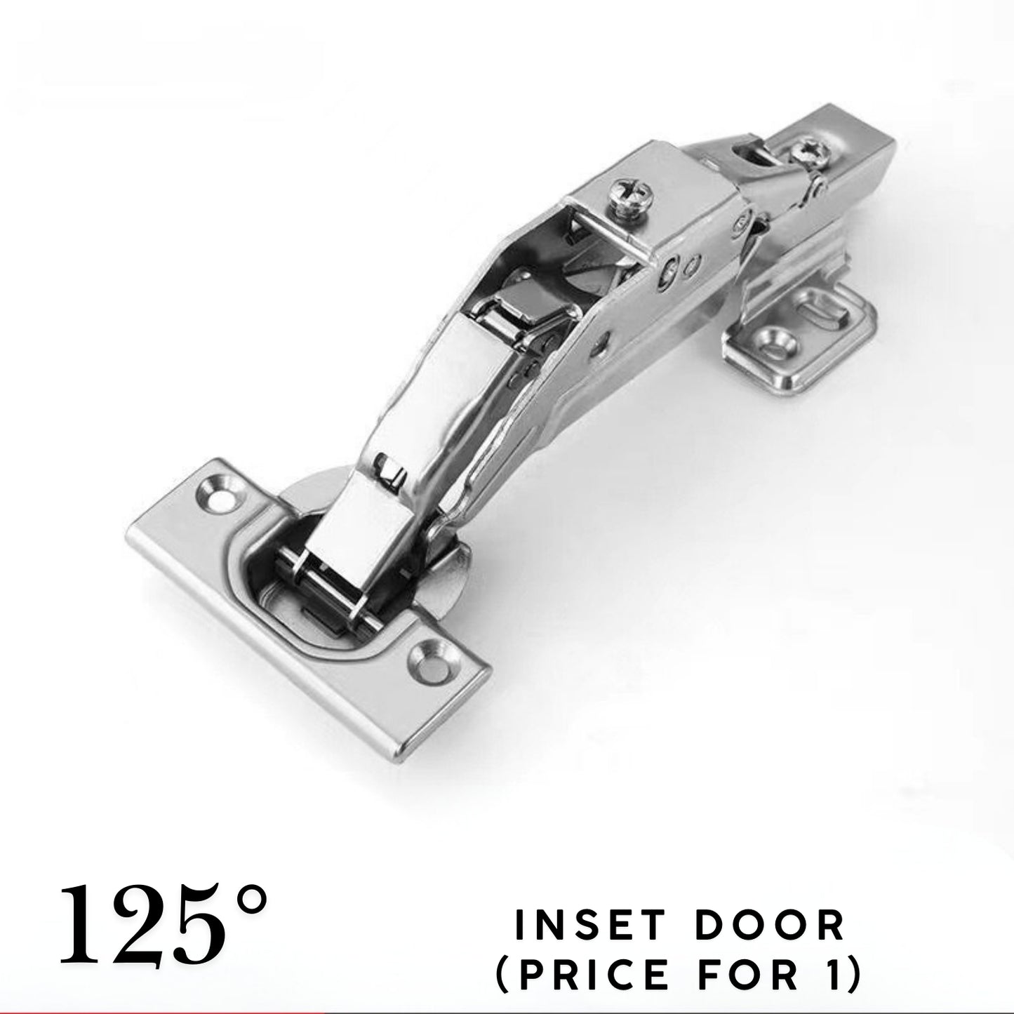 125° Skeleton Door Fixed Hinge 1 PCS