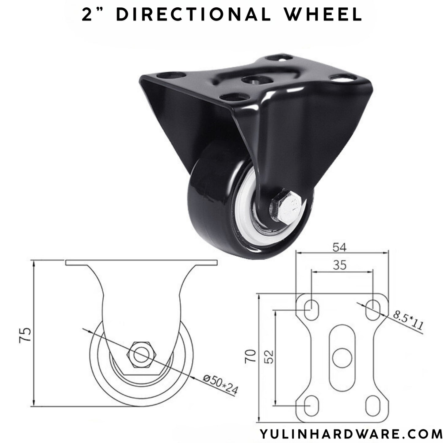 1 Inch 2 Inch 3 Inch Trolley Roller Universal Wheel Furniture casters