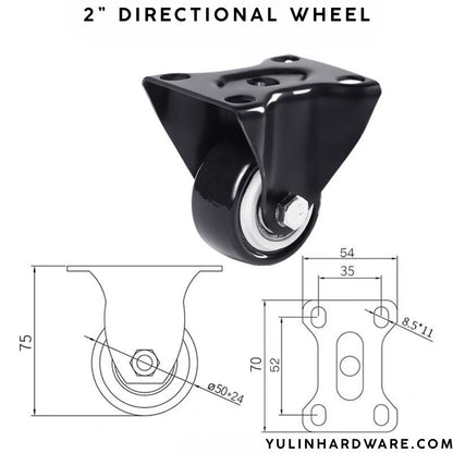 1 Inch 2 Inch 3 Inch Trolley Roller Universal Wheel Furniture casters