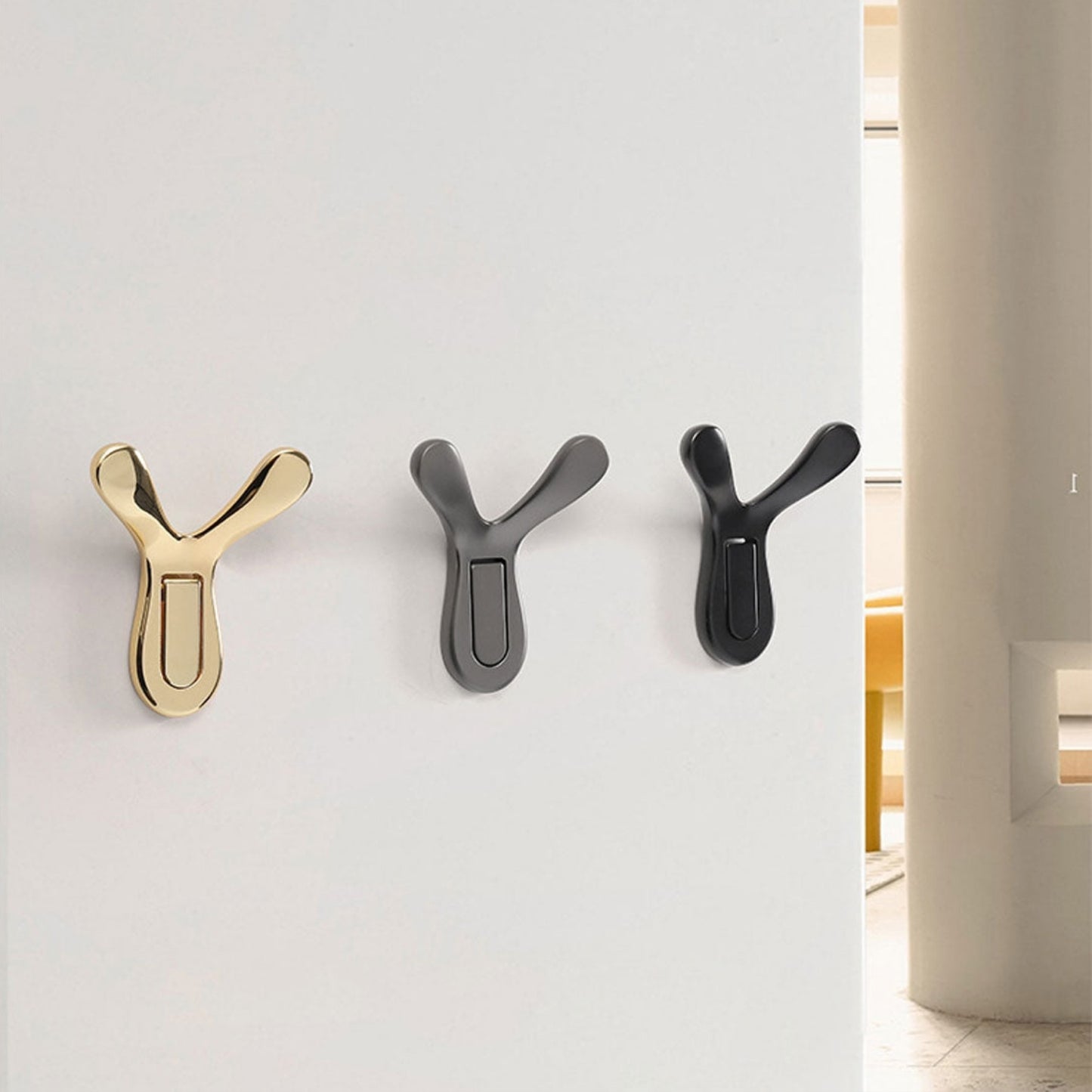 Cowhorn Model Double Coat Hook For Wall