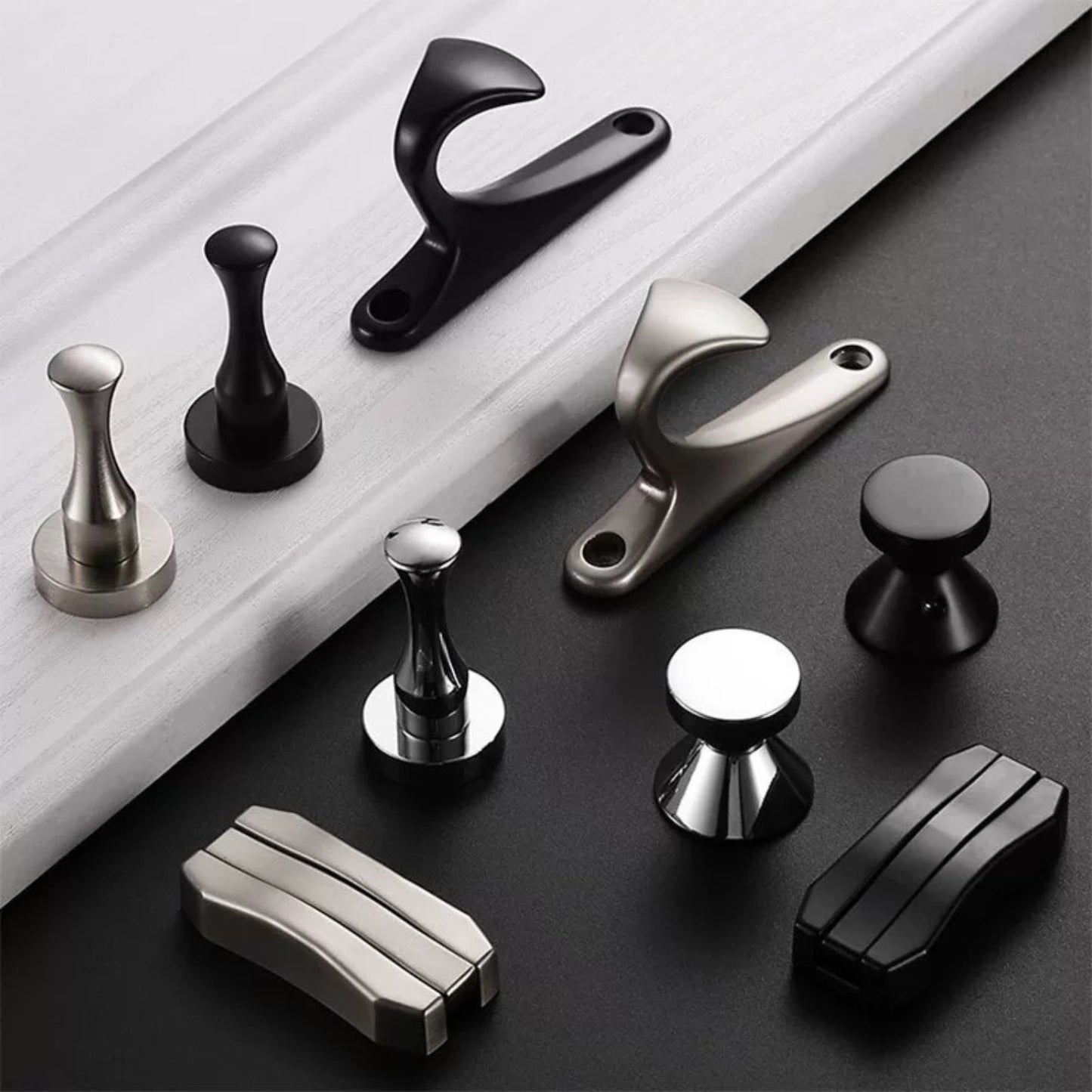 972 Minimalism Zinc Alloy Coat Hooks Wall Mounted