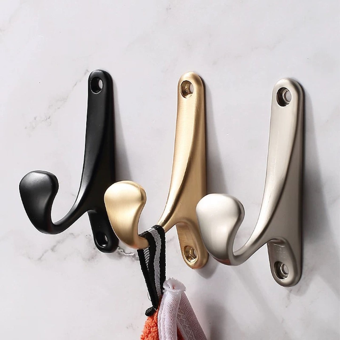 972 Minimalism Zinc Alloy Coat Hooks Wall Mounted