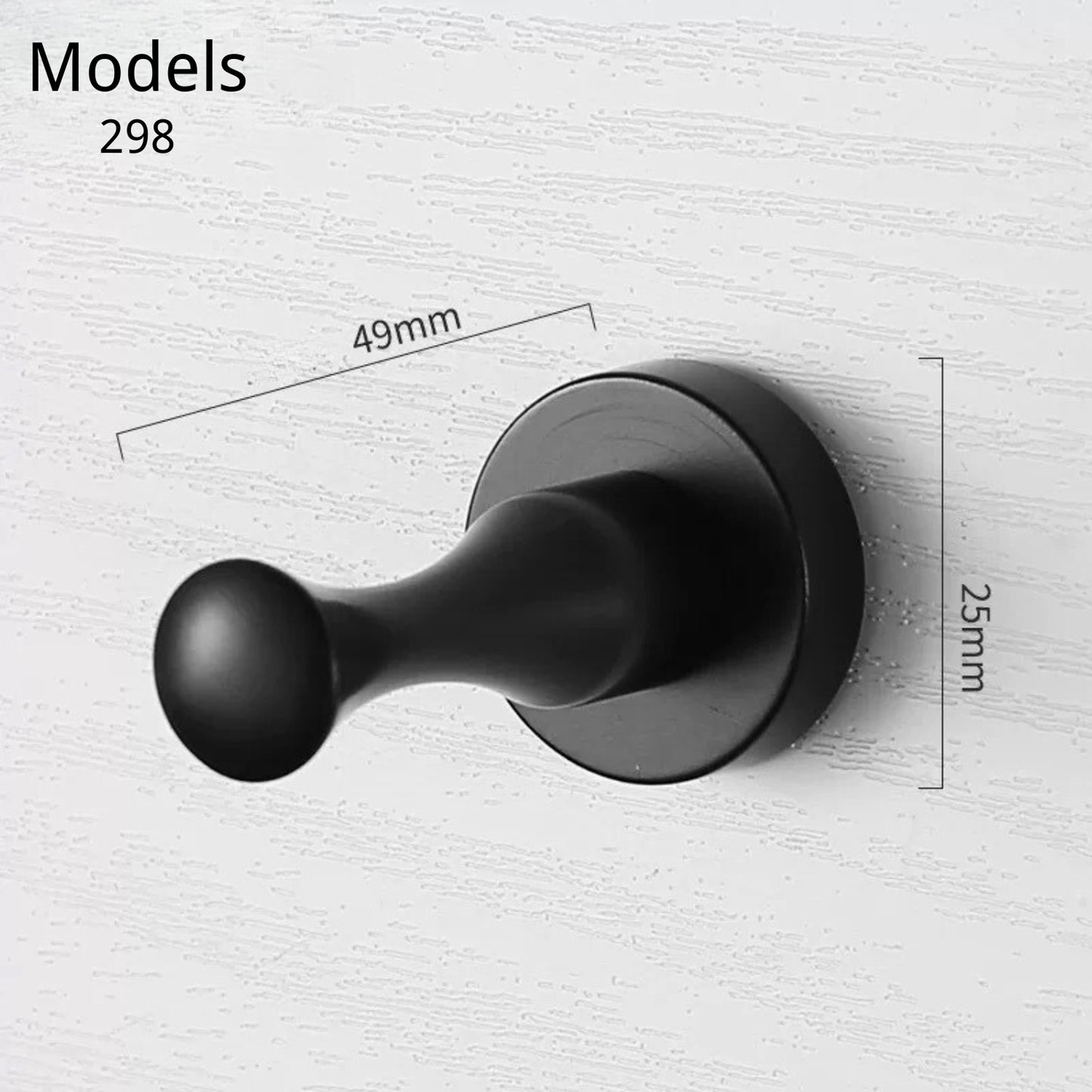 972 Minimalism Zinc Alloy Coat Hooks Wall Mounted