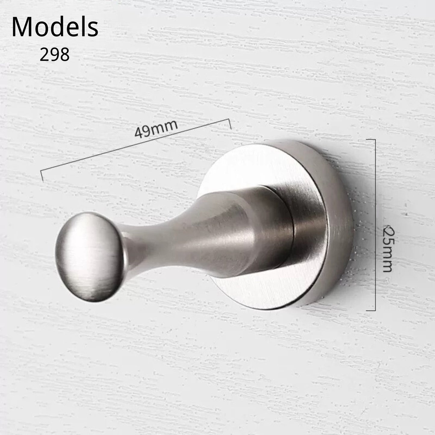 972 Minimalism Zinc Alloy Coat Hooks Wall Mounted