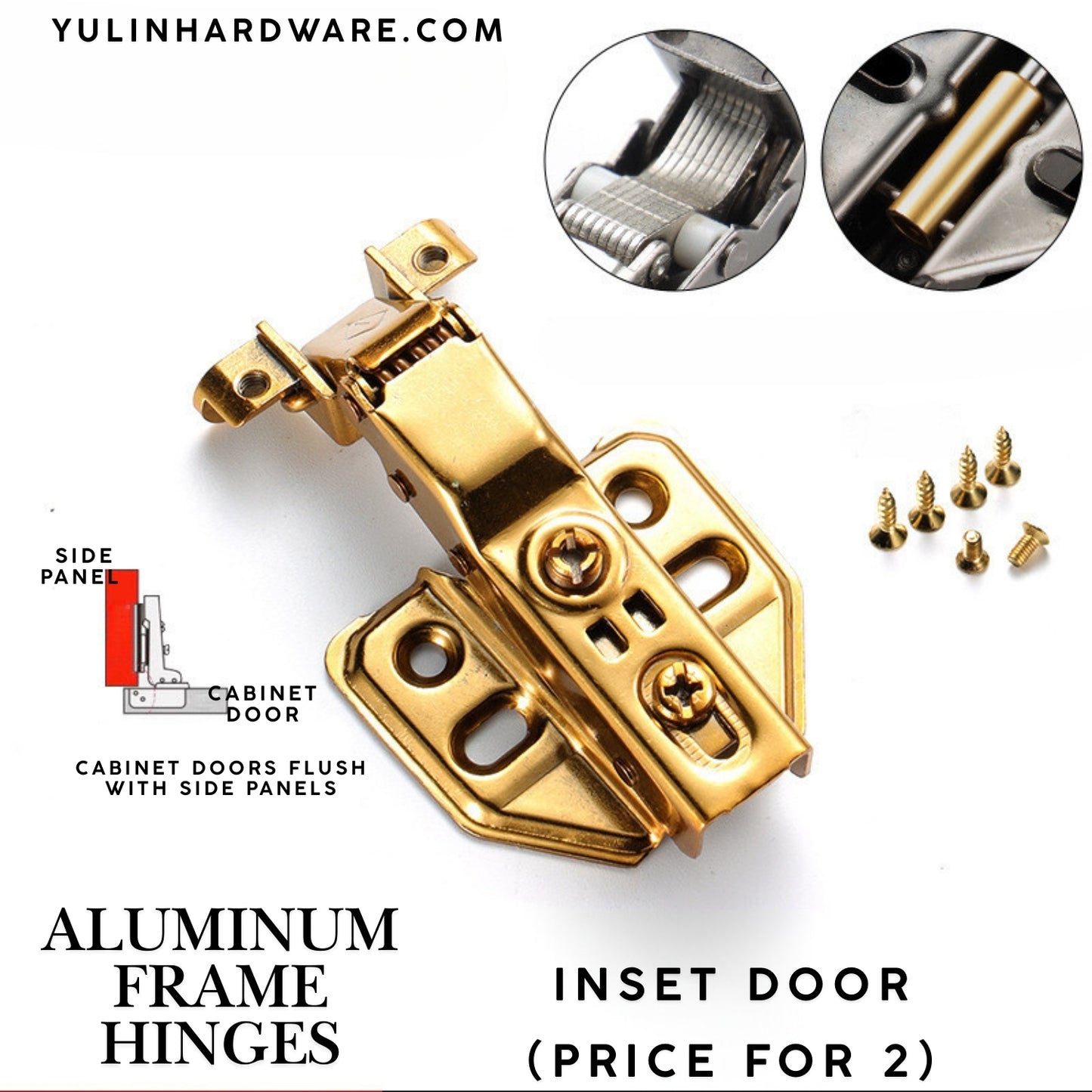 Aluminum Frame Glass Door Wine Cabinet Damping Buffer Hydraulic Hinge