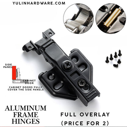 Aluminum Frame Glass Door Wine Cabinet Damping Buffer Hydraulic Hinge