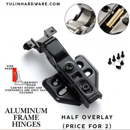 Aluminum Frame Glass Door Wine Cabinet Damping Buffer Hydraulic Hinge