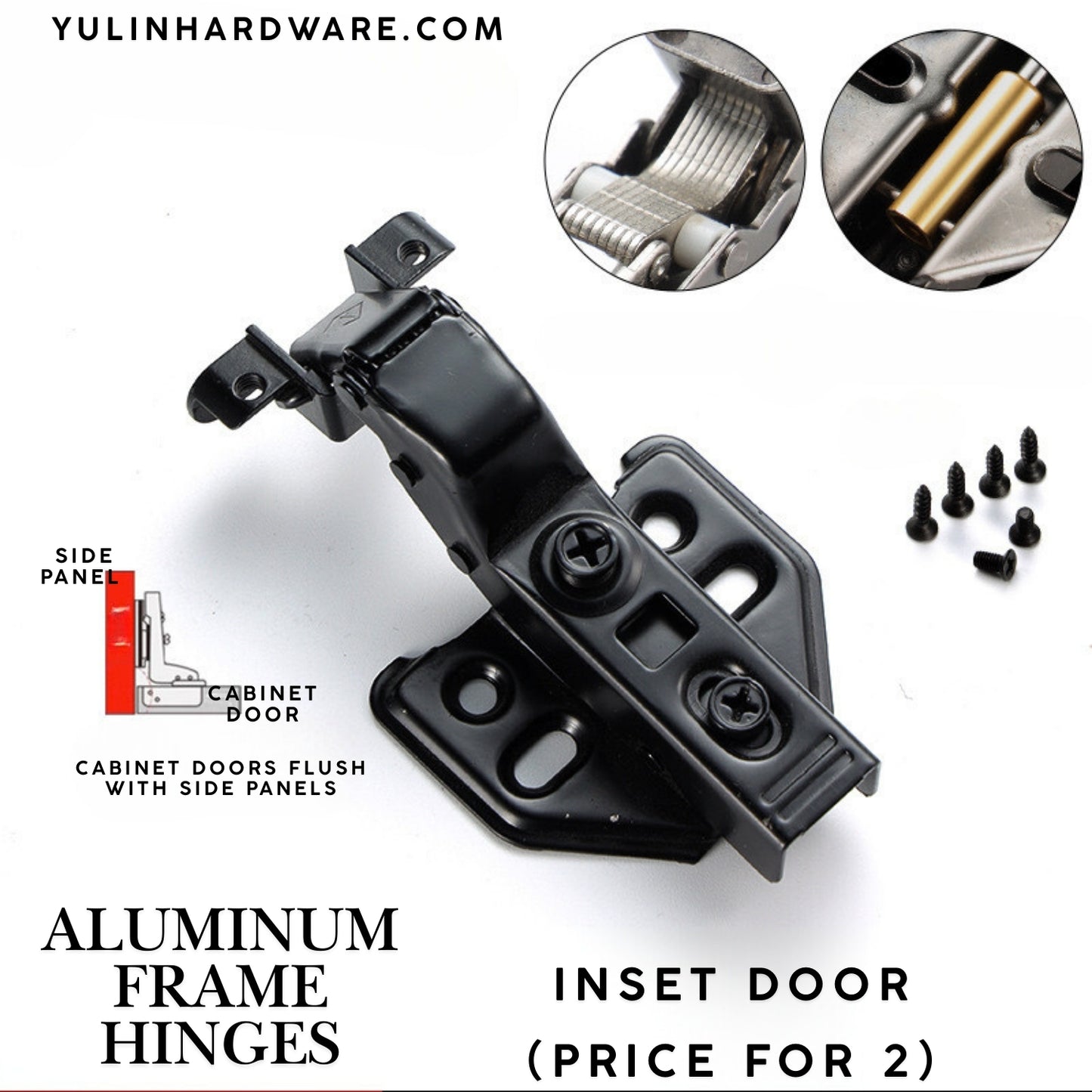 Aluminum Frame Glass Door Wine Cabinet Damping Buffer Hydraulic Hinge