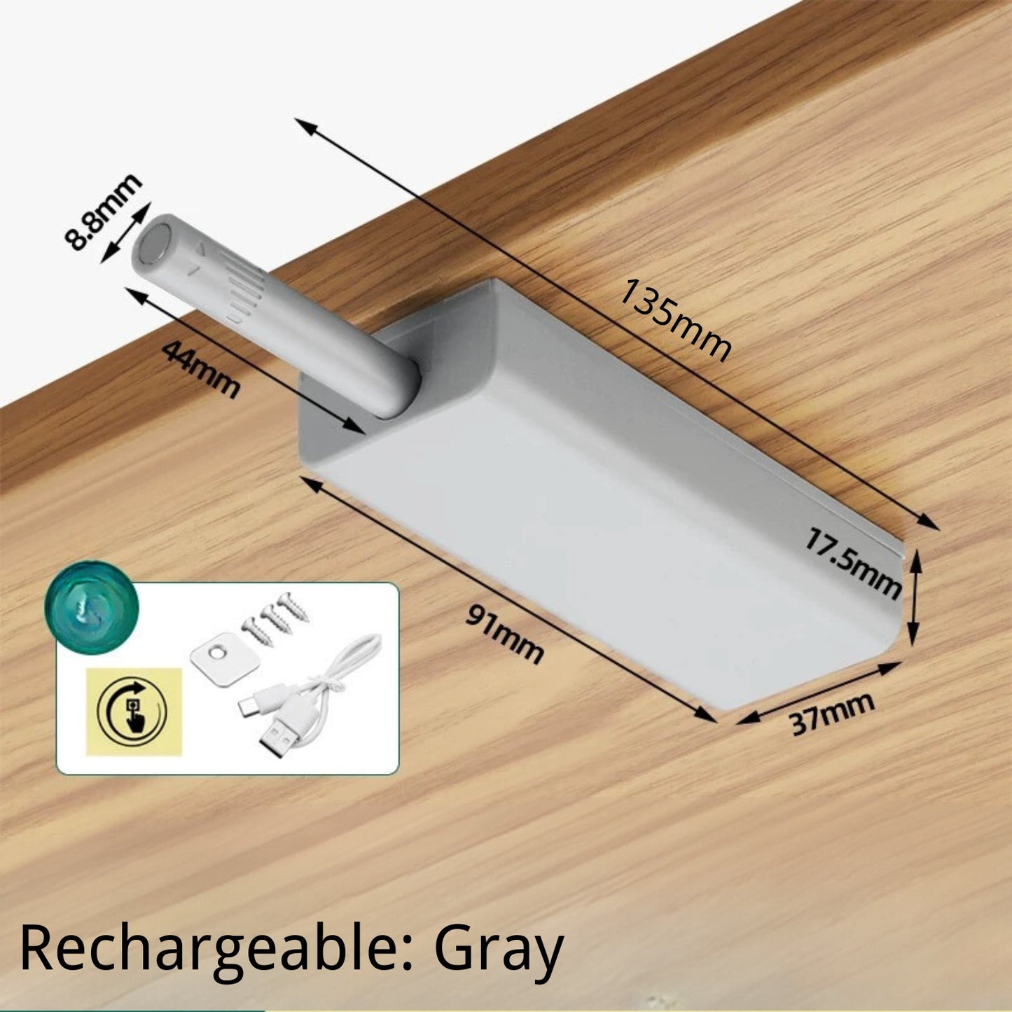 Electric Powered Cabinet Door Damper - Soft Close