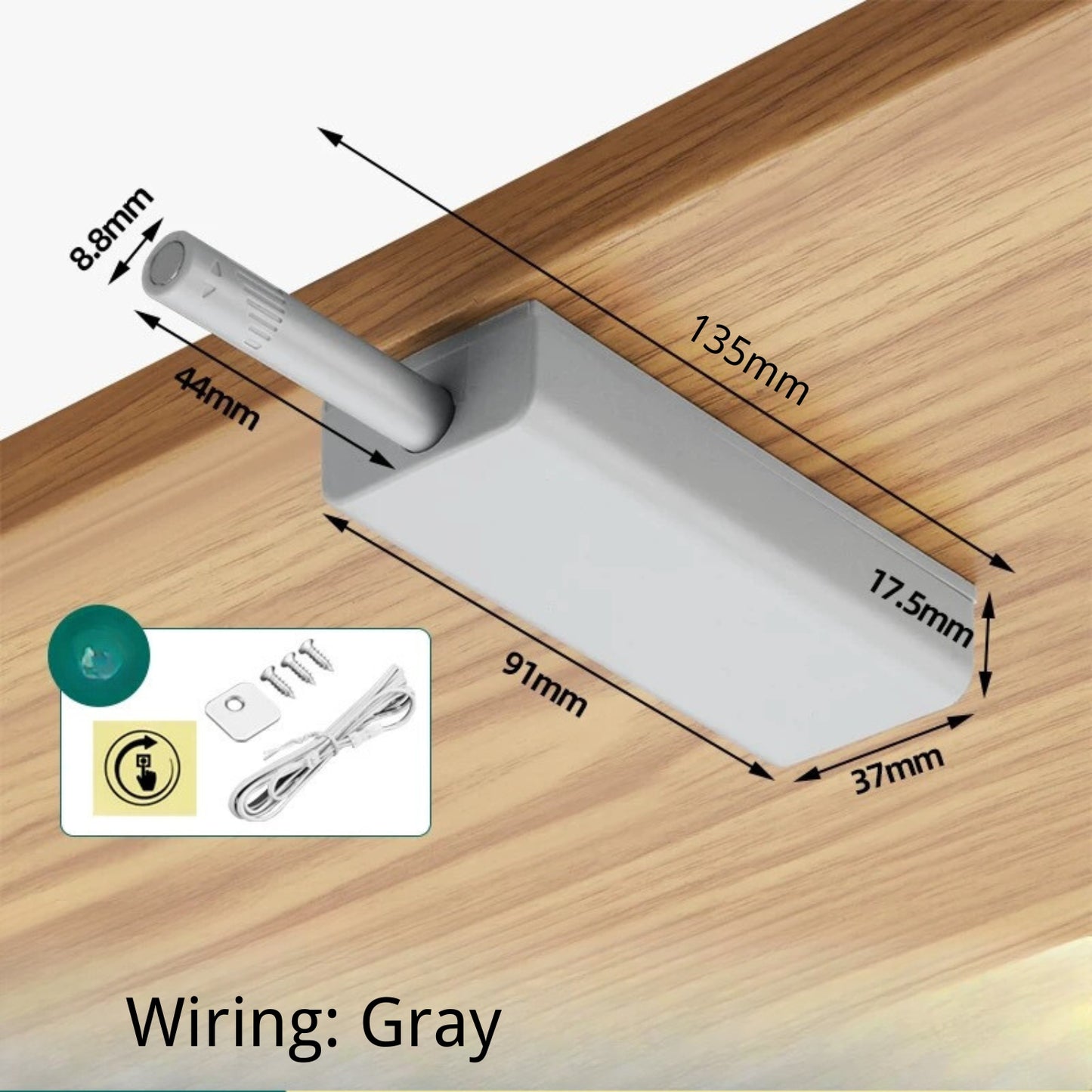 Electric Powered Cabinet Door Damper - Soft Close