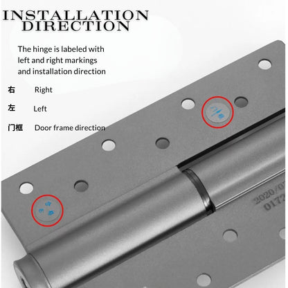 Hydraulic cushion hinge automatic closing invisible door hinge damping spring self-closing hinge