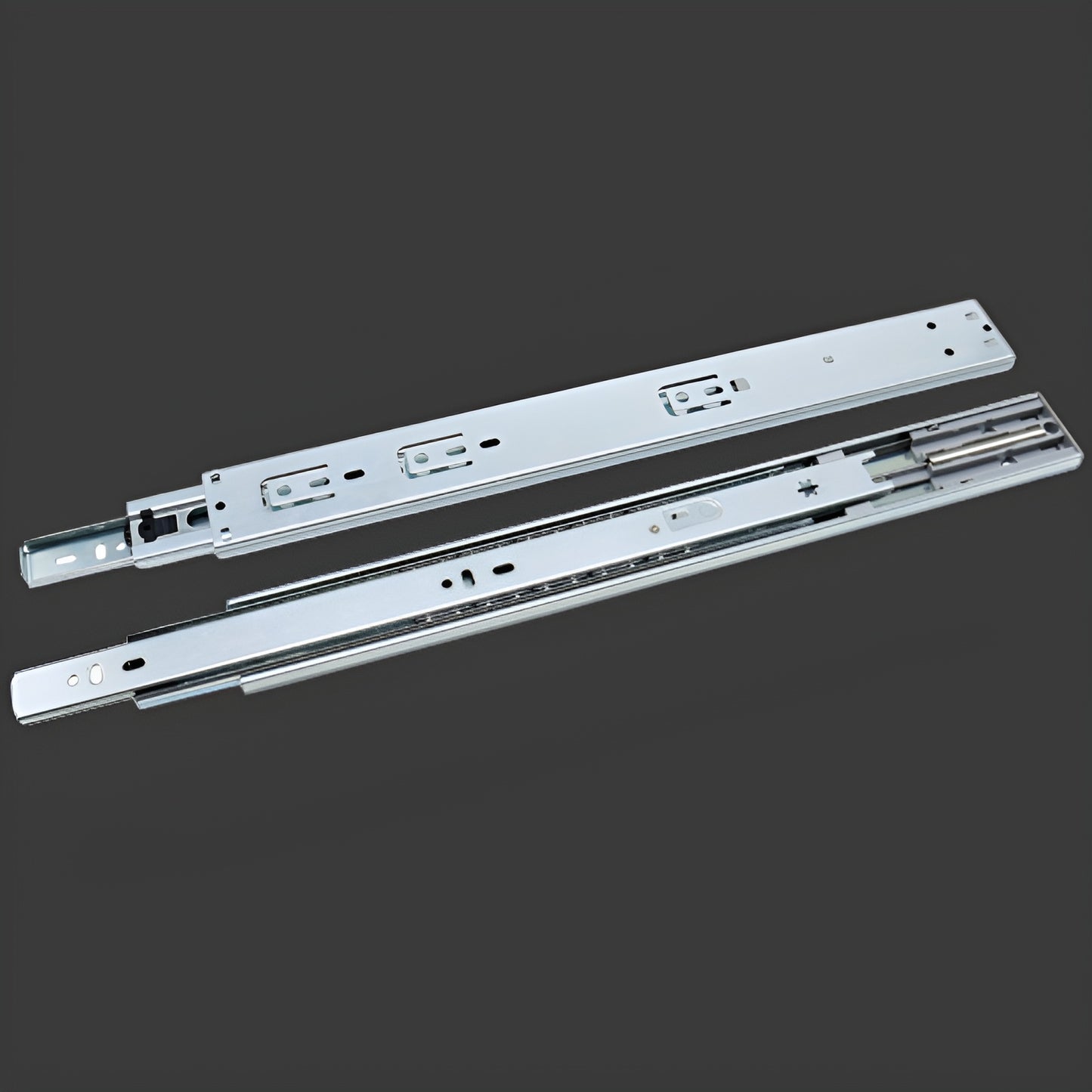 4501FC-DS Soft-closing full extension double spring ball bearing slide Drawer Tracks