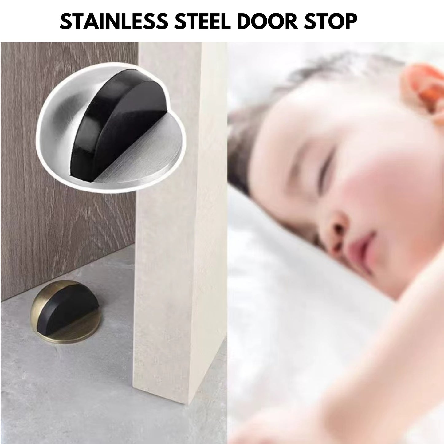 Zinc Alloy Interior  Door Stoppers Bedroom Bathroom